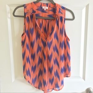 Pixley Semi-Sheer Top Size Small